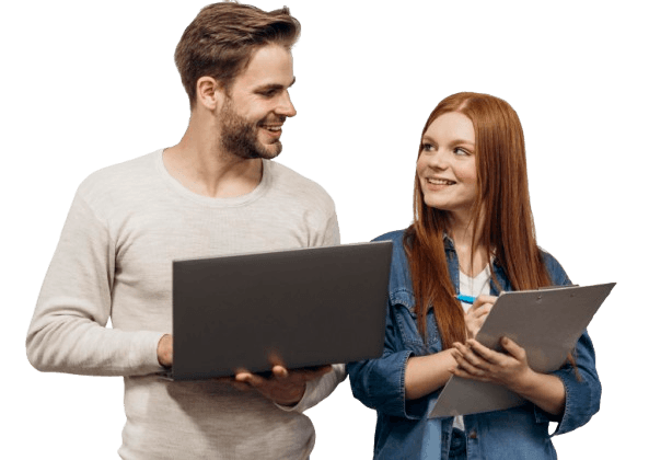 Professional working with laptop